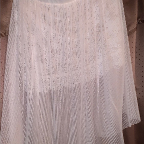 Victoria’s Secret off white sheer and lace skirt. - Picture 2 of 4